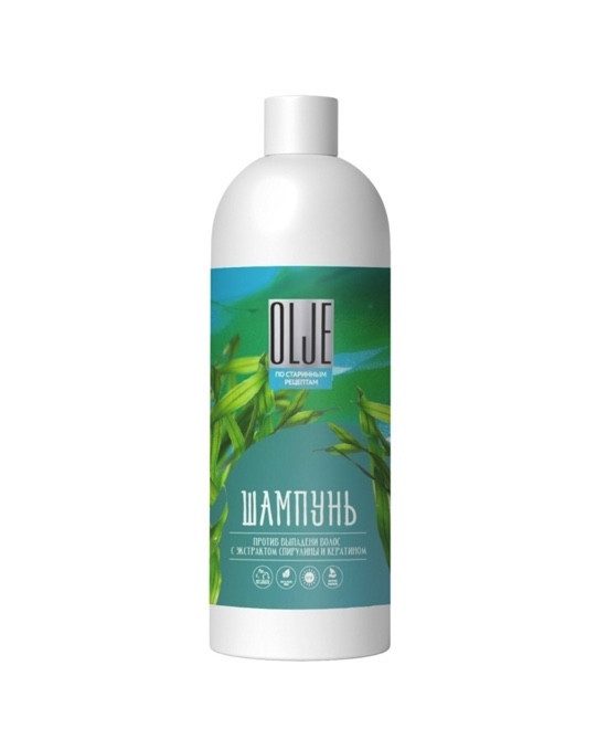 OLJE / Натуральный шампунь против выпадения волос с экстрактом концентрата спирулины и кератина 1000 мл в Новороссийске 