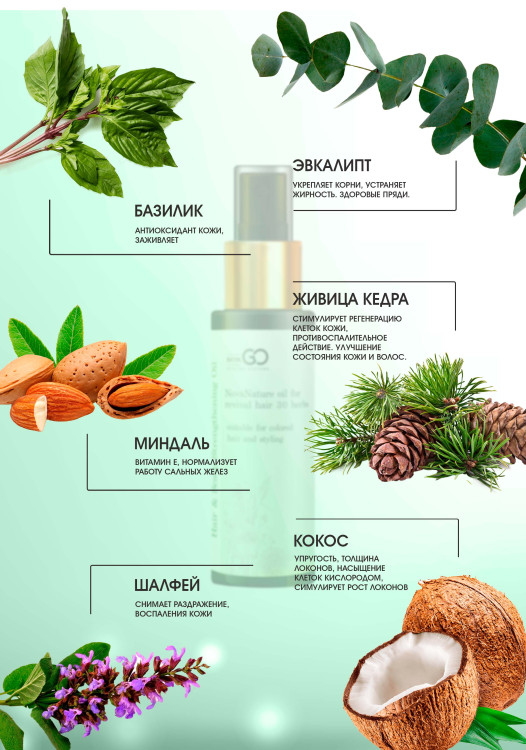 Натуральное масло для волос NovaNature oil for revival hair 30 herbs Dctr.Go Healing Systems 110 мл в Новороссийске 